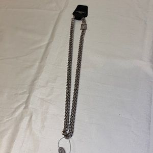 🆕Steeltime Simulated Diamond & Stainless Steel Cuban Chain